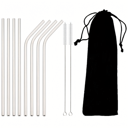 Toastifi Stainless Steel Straws (8 Pcs + 2 Stir Sticks)